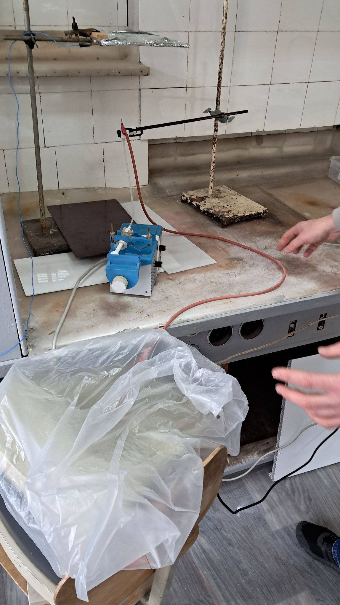 Electrospinning: Solution of PVDF in DMF (Unsuccessful Experiment)